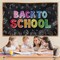 Welcome Back to School Backdrop Banner Decorations (Multicolor) 43"L x 71"W